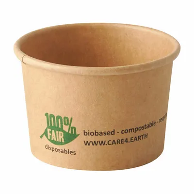 Produktbild von 250x PAPSTAR 'pure'  Portionsbecher aus Pappe  45 ml braun "100% Fair"