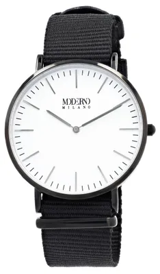 Produktbild von Herrenuhr mit Nylonarmband, Saphirglas, 5 ATM wasserdicht, 41 mm Durchmesser, 20 mm Bandbreite