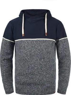 Produktbild von INDICODE IDLynde Herren Strickpullover Feinstrick Pullover mit Kapuze