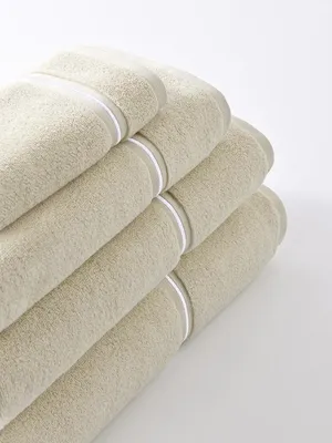 Zdjęcie produktu dla Ręcznik Do Rąk Twarzy Kapielowy Bawełniany 100% Bawełna 30X30Libre Beż+Biała Biza