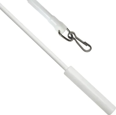 Produktbild von SN DECO, Schleuderstab, weiß, 150 cm, London, 4 Stück, Stahl und Kunststoff, Karabinerhaken aus Metall