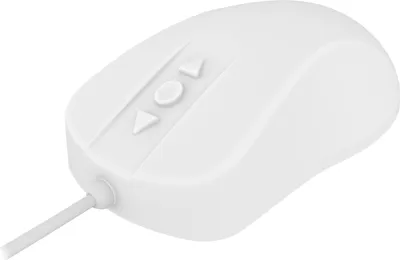 Produktbild von Contour Design Active Key Contour ClassicClean Medizinische Maus IP68 5-Tasten Kabelgebunden Weiß PMH1, Beidhändig, Optisch, USB Typ-A, 1000 DPI, Weiß