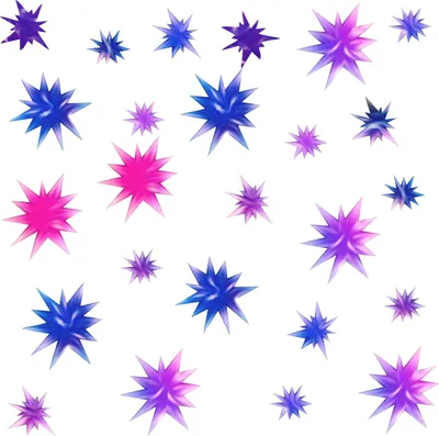 Produktbild von 230 Wandtattoo Sterne lila pink Aquarell - Größe 1750 x 980 mm
