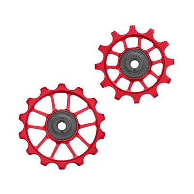 Obrázok produktu pre Kladky prehadzovača, Token, TK1724 SHIMANO / SRAM 11s & 12s Road – červená, prémiová kvalita, odolné, jednoduchá údržba
