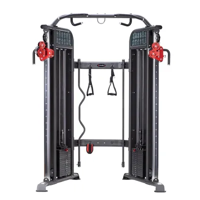 Zdjęcie produktu dla Stacja siłowa HMS ARES 1 | półkomercyjna stacja do przeciągania liny z obciążnikami 2 × 90 kg | wielofunkcyjny sprzęt fitness
