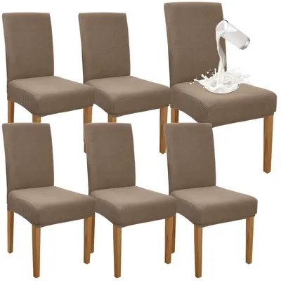 Immagine prodotto di Coprisedie impermeabili per sedie da pranzo, set da 6