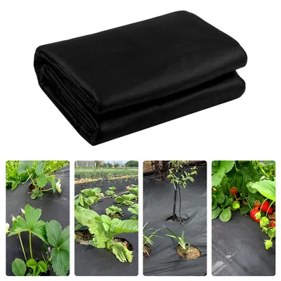 Image de Tissu anti-mauvaises herbes pour jardin, perméable à l'eau, dimensions : 1 x 10 mètres