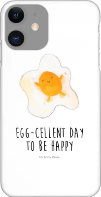 Produktbild von Mr. & Mrs. Panda Iphone 11 Handyhülle Spiegelei Ei - Weiß - Geschenk, Cover, Tag, XS, Schön, Handy Schutzhülle, Hülle, Liebe, Tiere, Glücklich