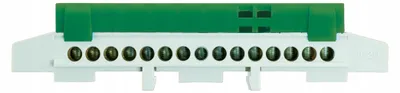 Immagine prodotto di Morsettiera per rotaia calibro 15 verde TH35 IP20 E.4173