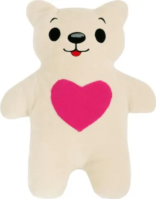 Image de OURS avec cœur - 20x35 cm - Beige,Pink