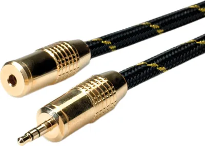 Produktbild von ROLINE GOLD 3,5mm Audio-Verlängerungskabel ST/BU, 10 m