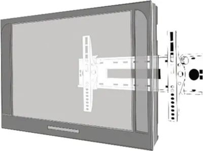 Produktbild von Wandhalterung f 48' verstellbar silber