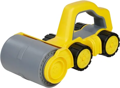 Produktbild von Big 54852 Power Worker Griffy Walze - Baustellenfahrzeug für Kleinkinder, perfekt zu greifen, Sand- und Strandspielzeug, Soft Rder für drinnen und draußen, leicht zu reinigen, ab 12 Monaten