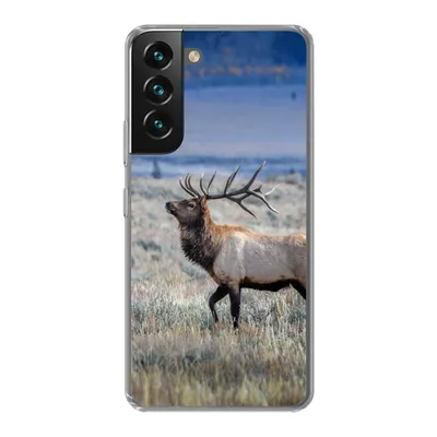 Produktbild von MuchoWow® Handyhülle Schutzhülle Hülle für Samsung Galaxy S22 Hirsche - Elche - Gras Silikon Softcase Handy Hülle - Mobiltelefonhülle