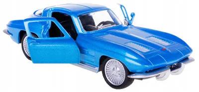 Obrázek produktu pro RMZ, model auta Chevrolet Corvette Stingray, rok 1963, modrá barva