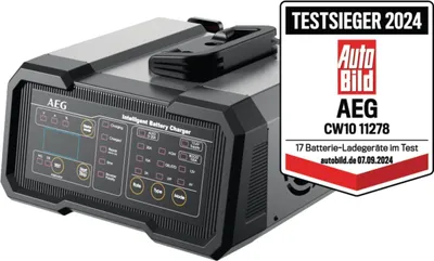 Produktbild von AEG CW10 Batterieladegerät für 6V und 12V Batterien mit umfassendem Schutz