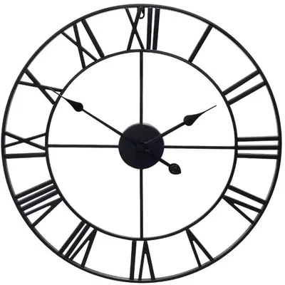 Obrázok produktu pre Verk 01563 Retro 3D nástenné hodiny 60 cm čierne