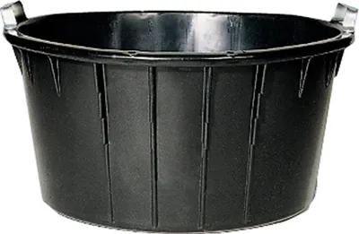 Produktbild von Spezialkübel oval, schwarz, 90 l