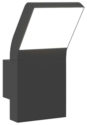 Immagine prodotto di vidaXL Lampada da parete per esterni a LED in alluminio pressofuso nero