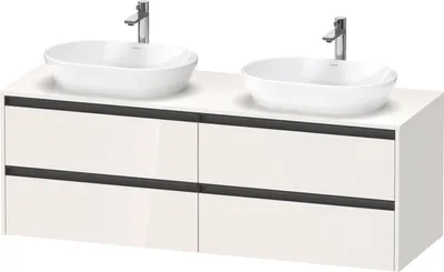 Produktbild von Duravit Ketho.2 Wastafelonderkast 160x55x56,8 cm Hoogglans Wit