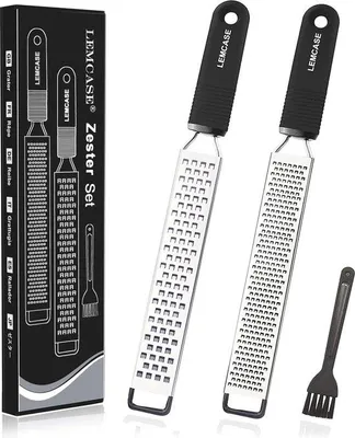 Obrázek produktu pro Sada kuchyňských struhadel z nerezové oceli, ergonomická rukojeť, multifunkční pro ovoce, zeleninu a koření