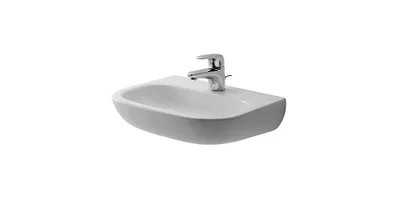 Immagine prodotto di Duravit D-Code lave-mains, avec trou pour robinetterie, sans trop-plein, 450x340x145mm, blanc brillant, 0707450000, 0707450000