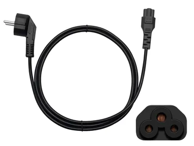 Obrázok produktu pre Kábel napájací k PC 3-PIN 1,5m trojlístok