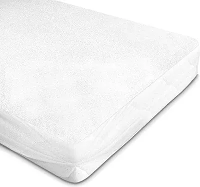 Productafbeelding van Famanu matrasbeschermer, 70x140 cm - Wit - Katoen