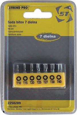 Produktbild von Bit-Satz Strend Pro YF40519 - 7-teilig, S2, T 10-15-20-25-27-30-40