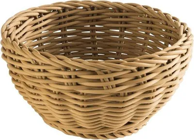 Obrázok produktu pre Polypropylénová krabička na chlieb s textilným povrchom, kožovohnedá, Ø 16 cm, výška 8 cm