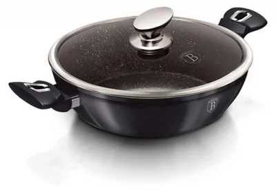 Zdjęcie produktu dla Garnek Granitowy Wok 28Cm Berlinger Haus Bh-7111 Carbon Pro
