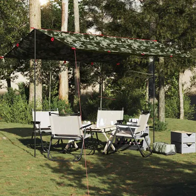 Produktbild von vidaXL Tarp Tarnmuster 366x306 cm Wasserdicht
