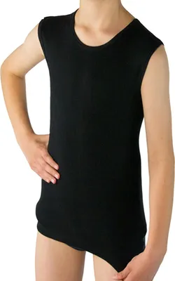 Produktbild von HERMKO 62040 Kinder Muskelshirt Funktionswäsche, Farbe:schwarz, Größe:116