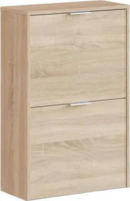 Immagine prodotto di Dmora Scarpiera Arafat 22x50x76h cm Marrone Rovere, 12 Paia 2 Ante