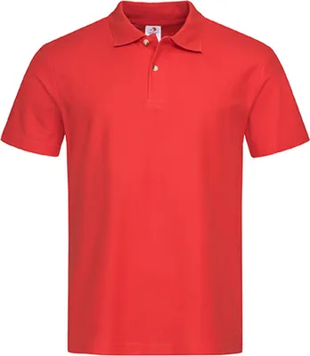 Immagine prodotto di Stedman ST3000 | Polo da uomo-Piqué 100 - Colore: Rosso scarlatto - Taglia: L