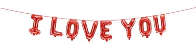 Produktbild von I Love You Ballongirlande 2,6m