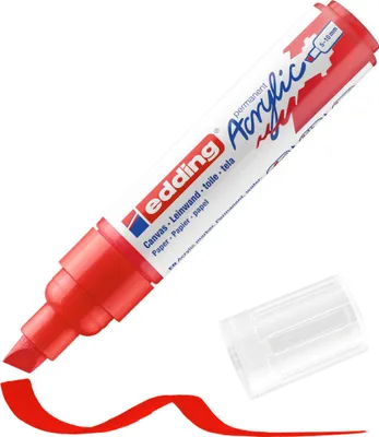 Produktbild von Edding - Acrylmarker EDDing E -5000 Weitverkehr rot | 1 Stück | 5 Stücke