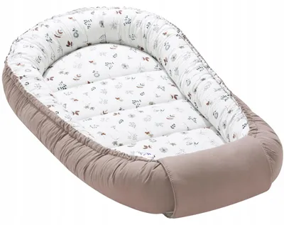 Produktbild von Jukki - Babynest Kokon XXL 120x65 cm – Nestchen zweiseitig, mitwachsend – Simply Nature