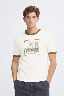 Produktbild von Casual Friday CFTorpe Herren T-Shirt Kurzarm Shirt 100% Baumwolle Regular Fit