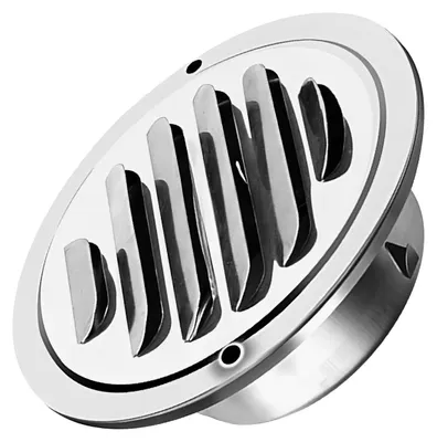 Immagine prodotto di Griglia di ventilazione circolare di circa 100 mm con protezione anti-insetti in acciaio inossidabile