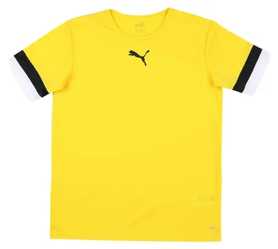 Imagen del producto de Camiseta Puma Teamrise de manga corta para niños - Amarilla