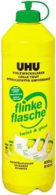 Produktbild von UHU Alleskleber Flinke Flasche lösungsmittelfrei Nachfüllflasche 850g