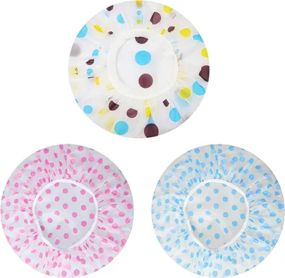 Imagen del producto de Juego de cubiertas para ducha Damen, 3 unidades, reutilizables, impermeables, para baño y ducha