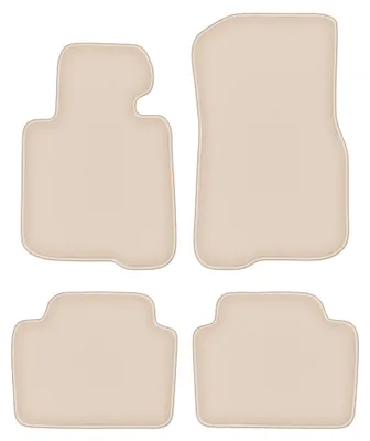Productafbeelding van Velours automatten voor BMW 4 F36 vanaf 2014 (coupé) – 4-delig, beige, op maat – Wielganizator FORTUNA