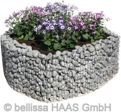 Produktbild von Bellissa Gabionen Hochbeet basic 4-eck, Bausatz inkl. Trennfolie