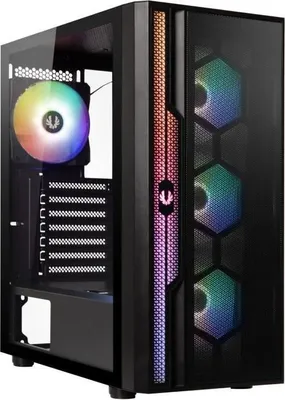 Produktbild von PC Gehäuse Bitfenix Apollo ARGB, Midi-Tower, ATX, 4x 120mm A-RGB Lüfter, Tempered Glass, Mesh Front, Schwarz