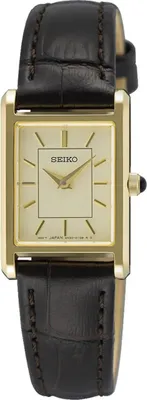 Produktbild von Seiko SWR110P1 Damenuhr Quarz mit Lederband Goldfarben