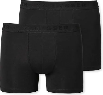 Produktbild von Schiesser Schüler Jungen 2 er Pack Shorts Gr. 152  schwarz