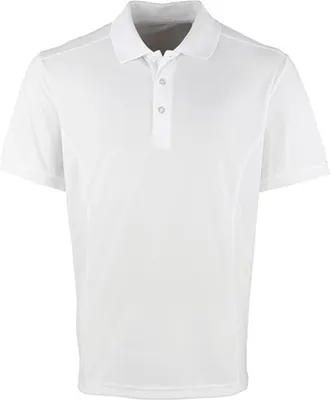 Immagine prodotto di Premier Workwear PR615 | Polo Coolchecker Piqué da uomo / Oeko-Tex® Standard 100 - Colore: Bianco - Taglia: L