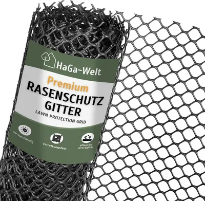 Produktbild von Premium Rasenschutzgitter – starker Schutz für Ihren Rasen – 1,3 m / schwarz